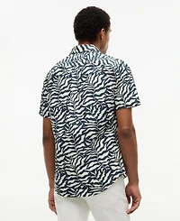 Tommy Hilfiger Men's Palm Print Regular-Fit Shirt