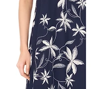 Msk Women's Square Neck Thick Strap Maxi Dress