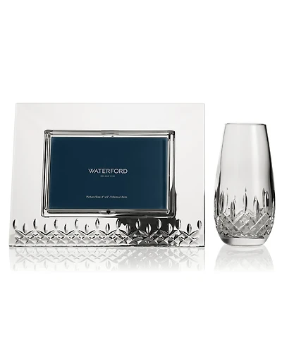 Waterford Lismore Essence 4" x 6" Picture Frame and Bud Vase, 2-Piece Set