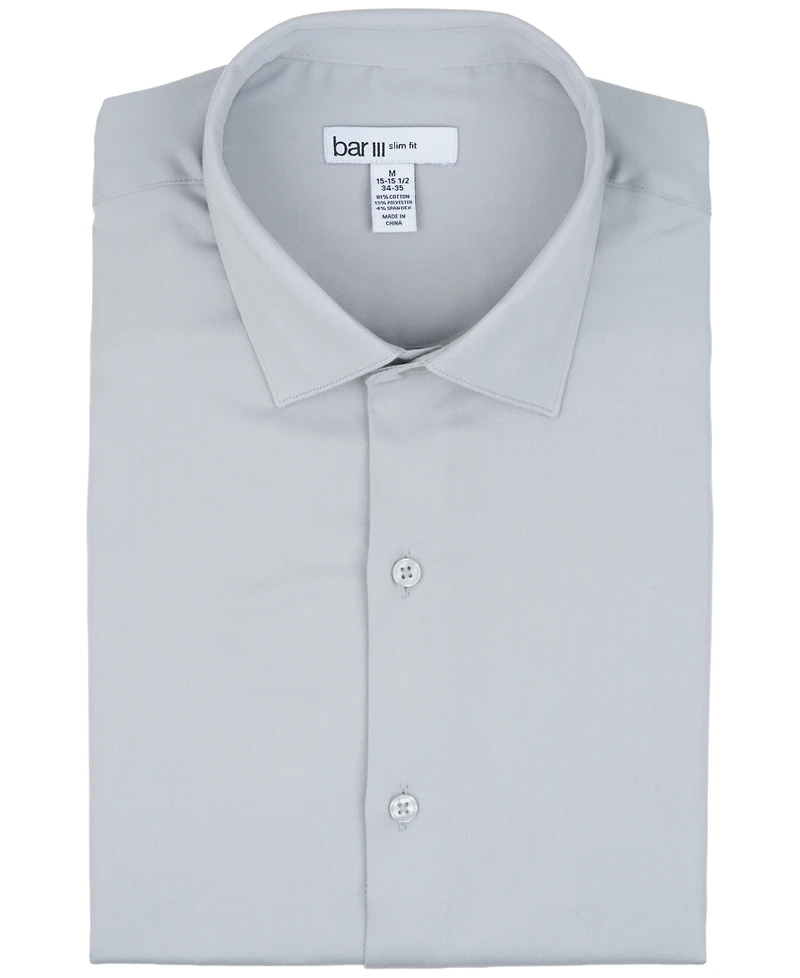 Bar Iii Men's Diamond Dobby Slim Fit Dress Shirt, Macy's Exclusive
