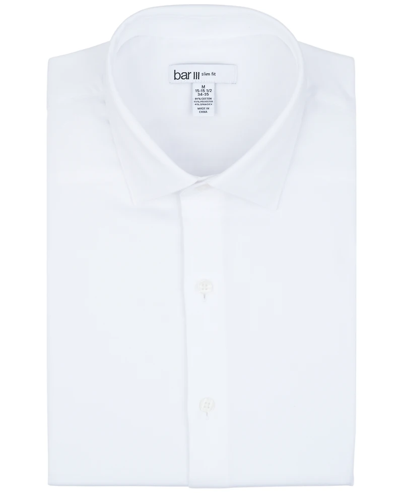 Bar Iii Men's Diamond Dobby Slim Fit Dress Shirt, Macy's Exclusive
