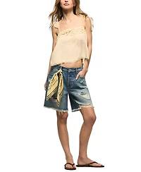 Lucky Brand Women's Cotton Baggy Classic High-Rise Shorts