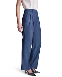 Dkny Petite Dressy Straight Fit Denim Trousers