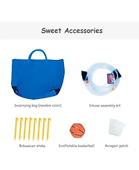 Mecale Kids Inflatable Water Slide Bounce House Park with 480W Blower Included