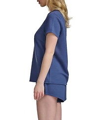 Tommy Hilfiger Women's 2-Piece Henley and Boxer-Set