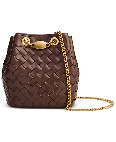 Jw Pei Yara Plain Weave Mini Bucket Handbag