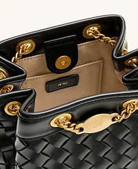 Yara Hand-Woven Bucket Bag