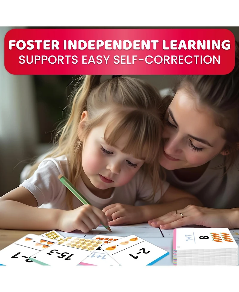 Quokka Math Flash Cards Set for Kids Ages 4-8 – Addition & Subtraction & Multiplication, Financial Literacy