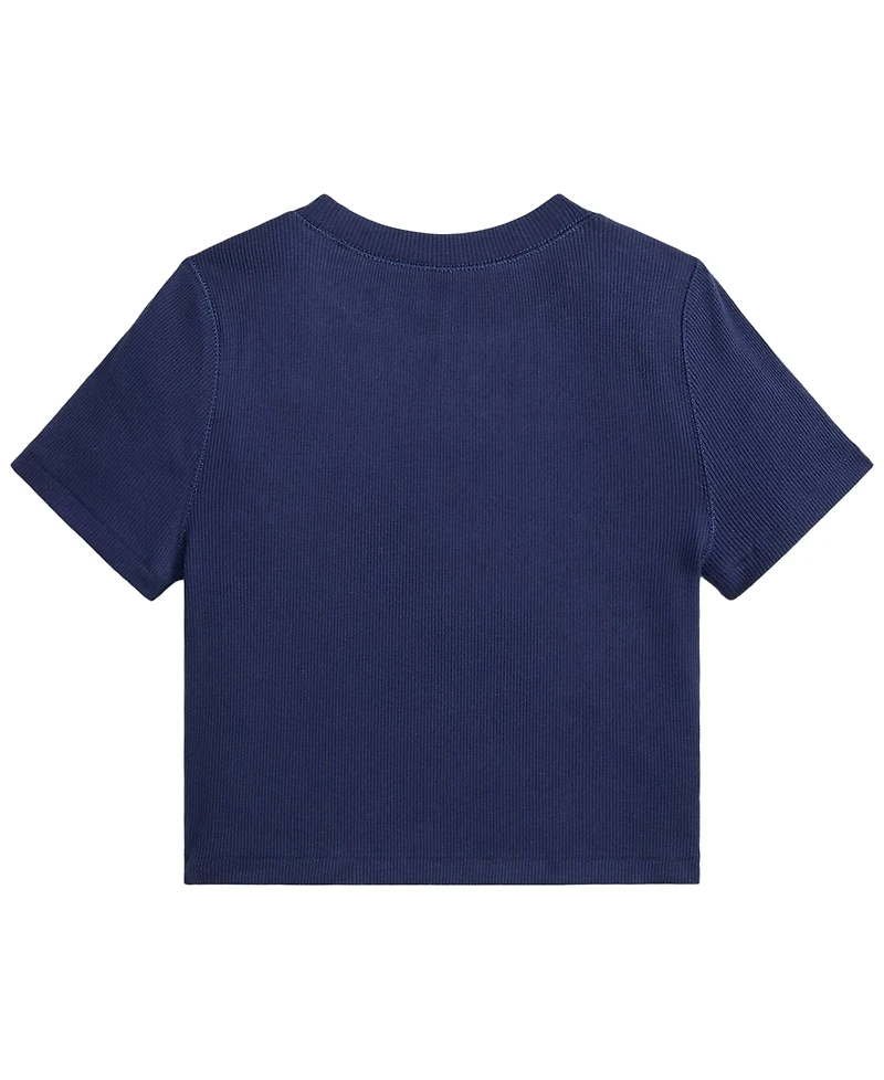 Polo Ralph Lauren Girls' 7-16 Ribbed Boxy T-Shirt