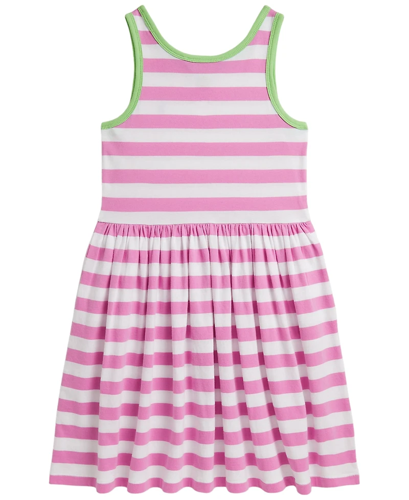 Polo Ralph Lauren Girls' 7-16 Striped Cotton Jersey Dress