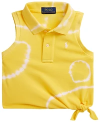 Polo Ralph Lauren Girls' 2T-6X Tie-Dye Mesh Boxy Shirt