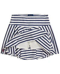 Polo Ralph Lauren Girls' 7-16 Striped Stretch Jersey T-Shirt & Skort