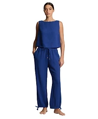Lauren Ralph Women's Top & Pants Cover-Up Swim, 2-Piece Set