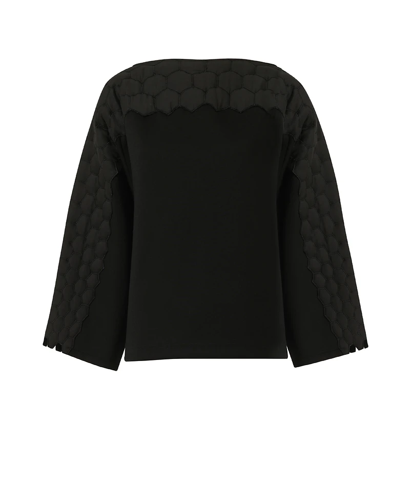 Leem Women's Quilted Embroidered Top