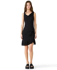 Steve Madden Juniors' Cowl Neck High-Low Dress