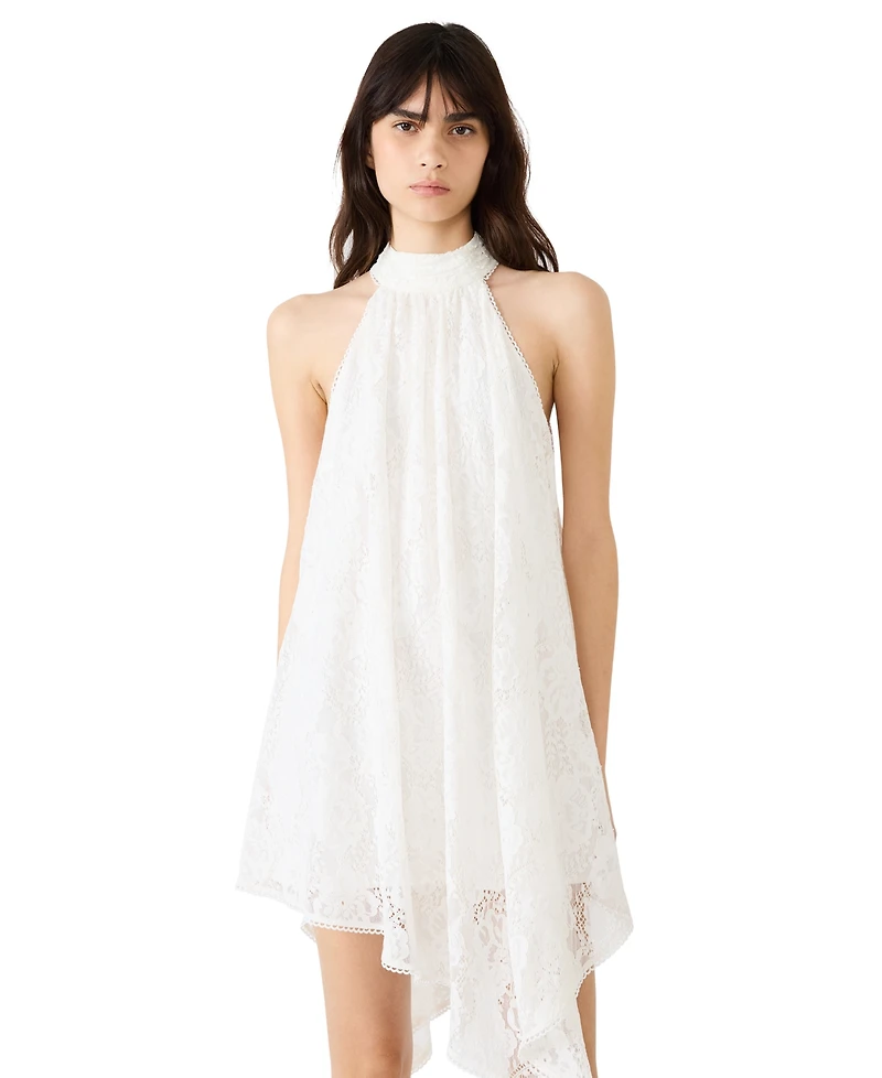 Steve Madden Juniors' Sander Halter Neck High-Low Dress