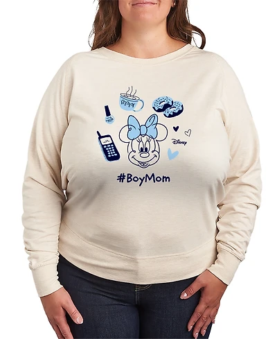 Hybrid Apparel Plus Disney Boy Mom Minnie French Terry Long-Sleeve T-Shirt