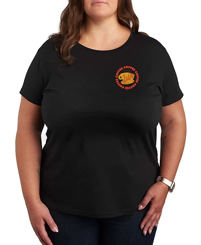 Hybrid Apparel Plus Gilmore Girls Lukes Coffee Circle Short-Sleeve Graphic T-Shirt