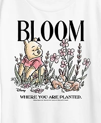 Hybrid Apparel Plus Winnie The Pooh Bloom Where You Are Planted Short-Sleeve Graphic T-Shirt