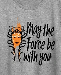 Hybrid Apparel Plus Star Wars: Ahsoka May The Force Be with You Short-Sleeve Graphic T-Shirt