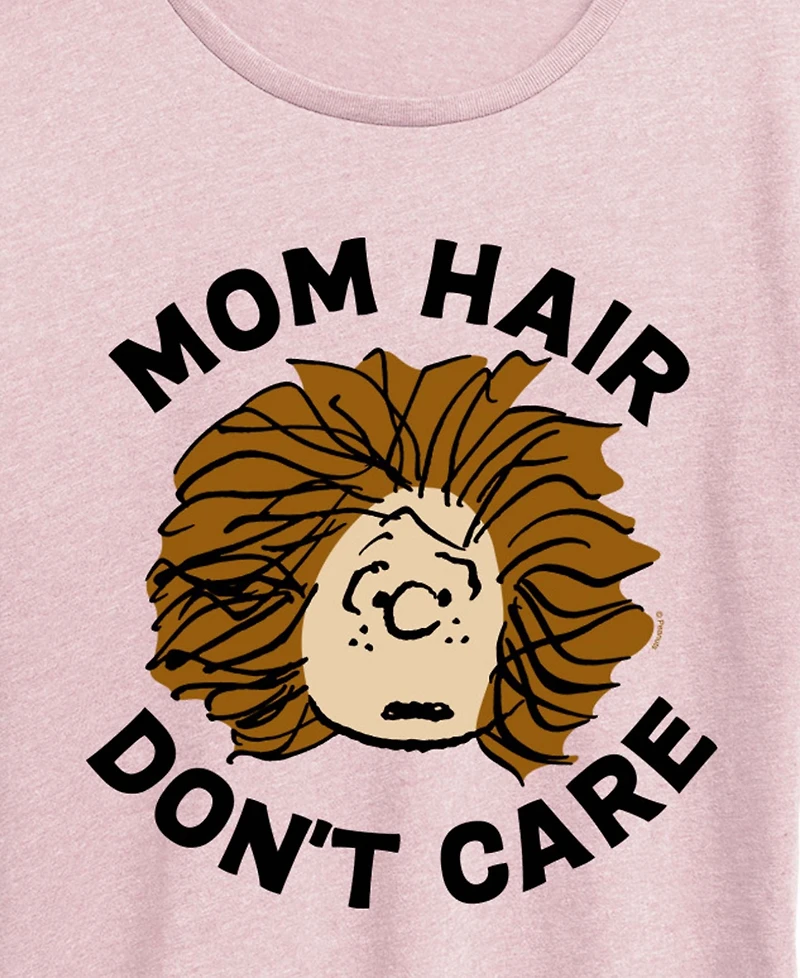 Hybrid Apparel Plus Peanuts Mom Hair Don't Care Short-Sleeve Graphic T-Shirt