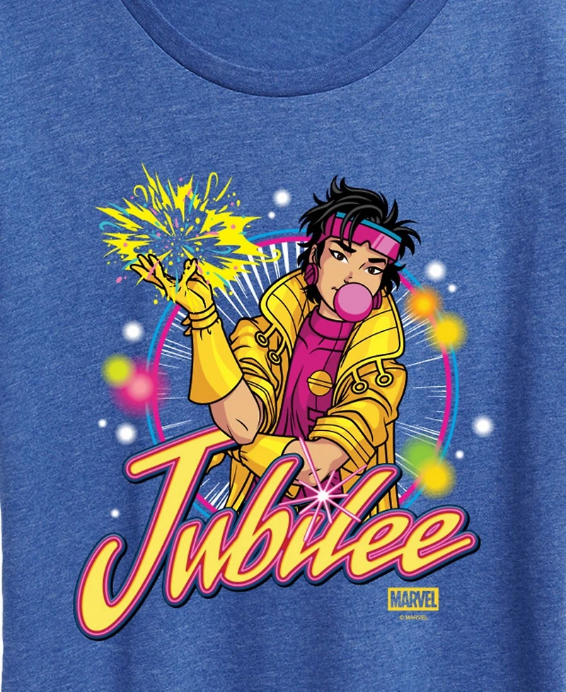 Hybrid Apparel Plus X-Men Jubilee Logo Short-Sleeve Graphic T-Shirt