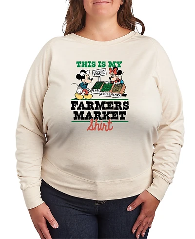 Hybrid Apparel Plus Disney This Is My Farmers Market Shirt French Terry Long-Sleeve T-Shirt