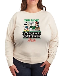 Hybrid Apparel Plus Disney This Is My Farmers Market Shirt French Terry Long-Sleeve T-Shirt