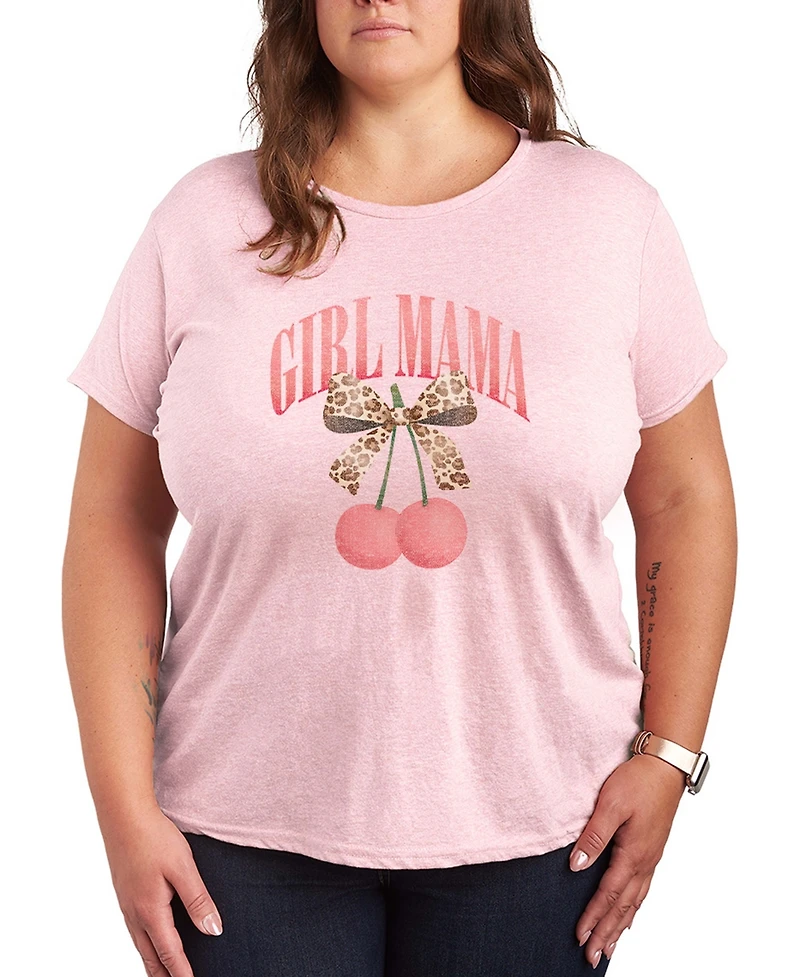 Hybrid Apparel Plus Instant Message Girl Mama Cherries Short-Sleeve Graphic T-Shirt