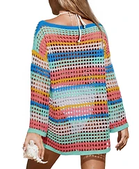 Cupshe Women's Miami Striped Cover-Up Top