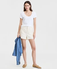 On 34th Women's Cotton Eyelet Shorts, Macy's Exclusive