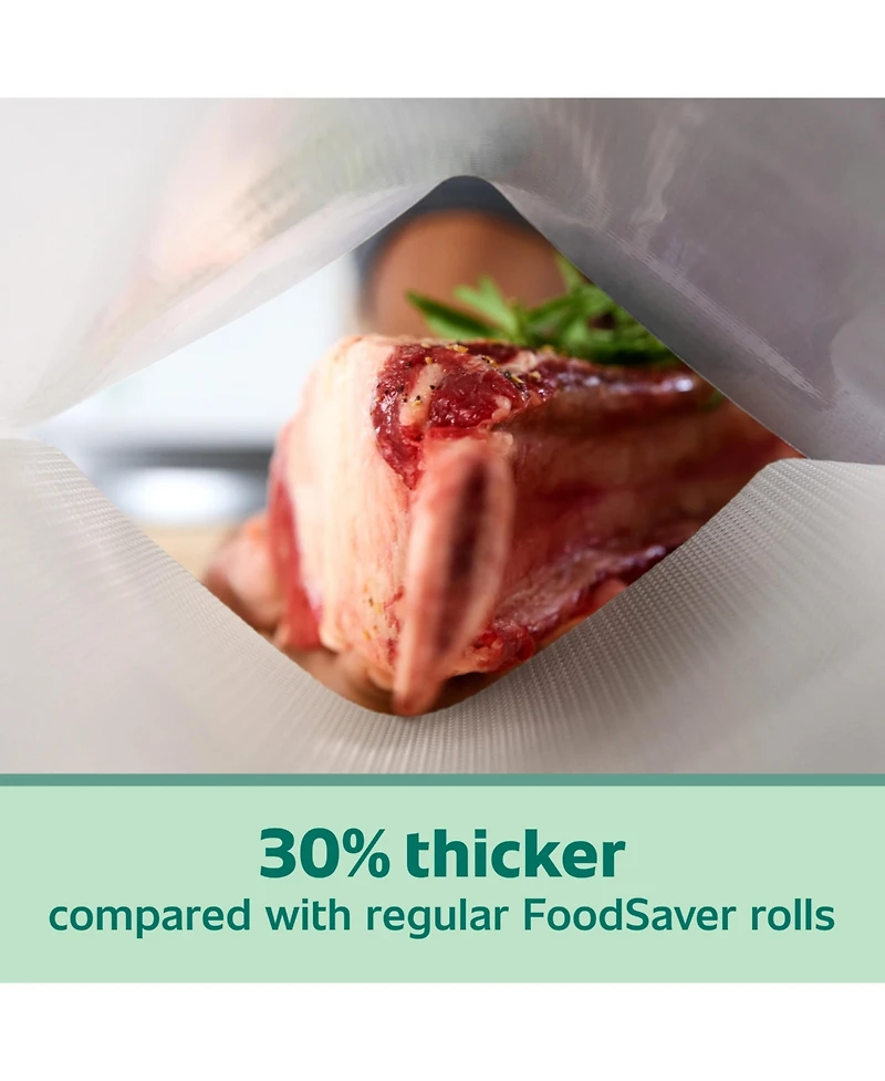FoodSaver Heavy-Duty 8" x 20' Vacuum Seal Rolls, 6-Count