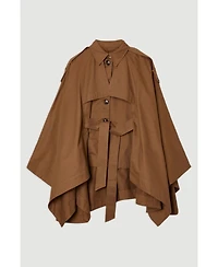 Karen Millen Women's Cape Detail Trench Coat