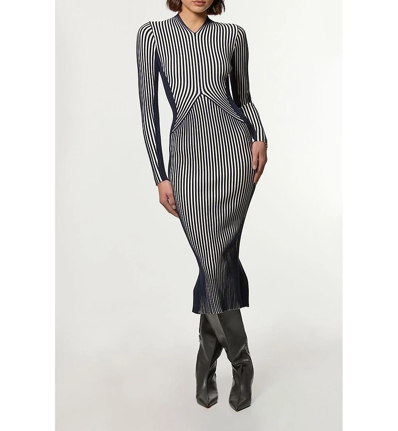 Karen Millen Women's Fitted Long Sleeve Midi Dress