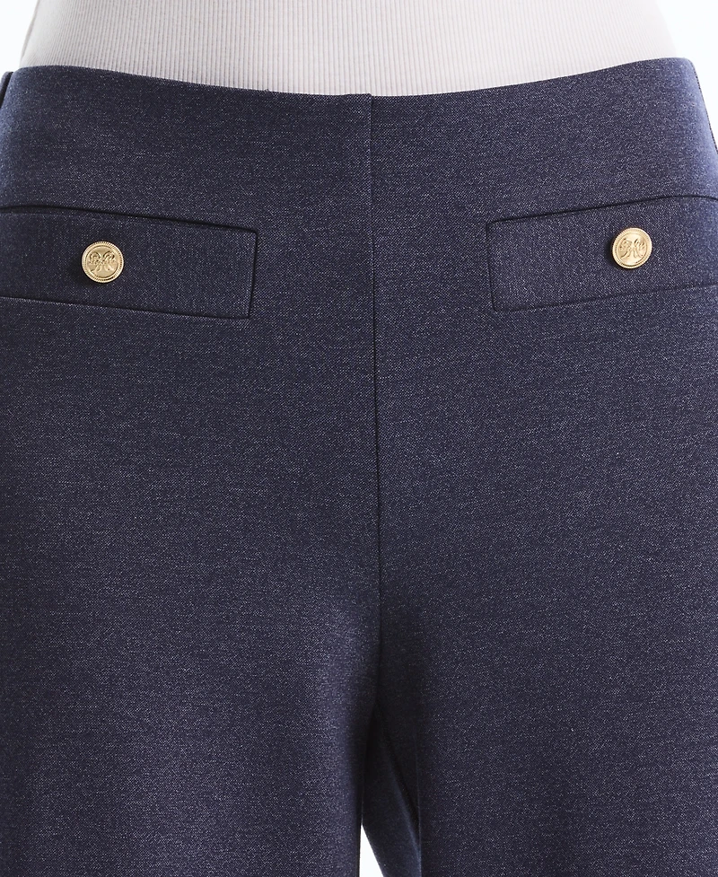 Rafaella Petite Indigo Denim Wide-Leg Pants