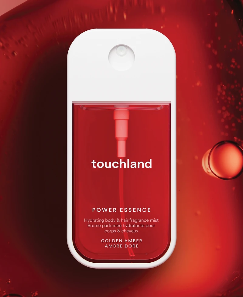 Touchland Power Essence Golden Amber Body and Hair Fragrance Mist, 2 oz.