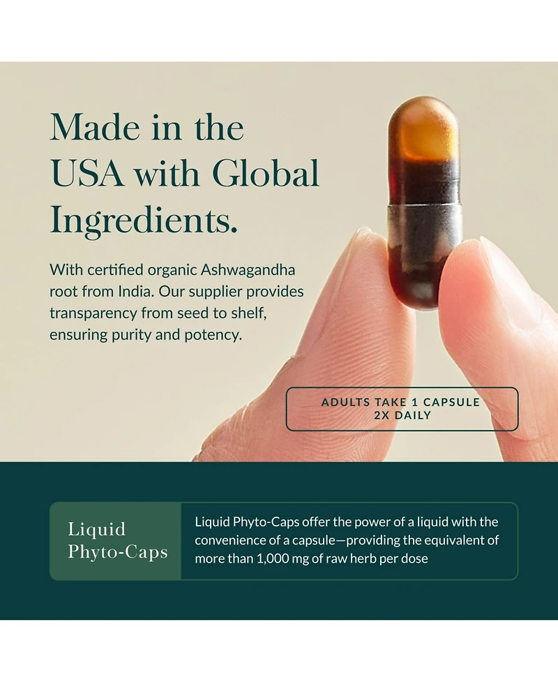 Gaia Herbs Ashwagandha Root - Made with Organic Ashwagandha Root to Help Support a Healthy Response to Stress, the Immune System, and Restful Sleep