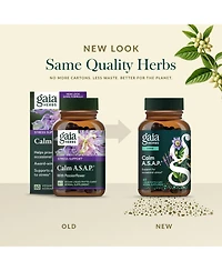 Gaia Herbs Calm A.s.a.p. Stress Support Supplement - With Skullcap, Passionflower, Chamomile, Vervain, Holy Basil & More to Support a Natural Calm