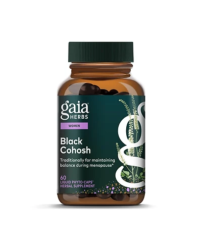 Gaia Herbs Black Cohosh - Menopause Support Supplement to Help Maintain Hormone Balance and Health for Women - With Organic Black Cohosh
