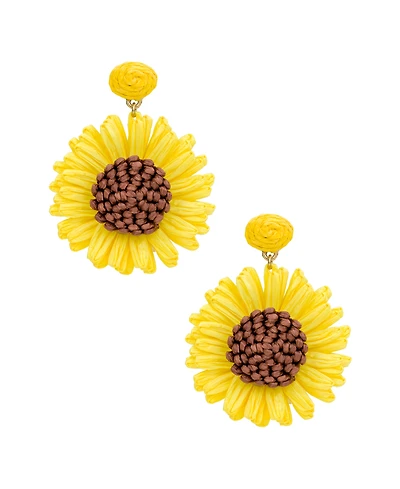 Patrica Nash Gold-Tone Plated Sunflower Earrings