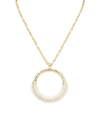 Patrica Nash Gold-Tone Plated Wrapped Ring Pendant Necklace