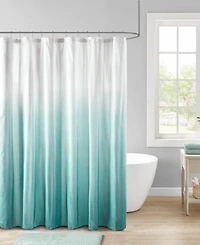 Madison Park Ara Ombre Printed Seersucker Shower Curtain, 72" x