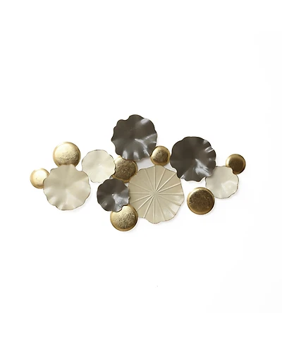 LuxenHome Modern Abstract Metal Wall Art, 45.7" W Contemporary Home Decor