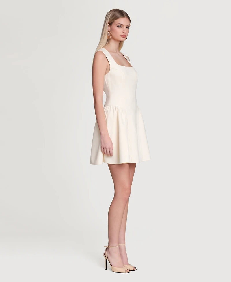 Avec Les Filles Women's Hip Flounce Mini Dress