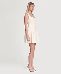 Avec Les Filles Women's Hip Flounce Mini Dress