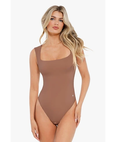 Popilush Women's Shapewear Cloudsense Sleeveless Square Neck Bodysuit