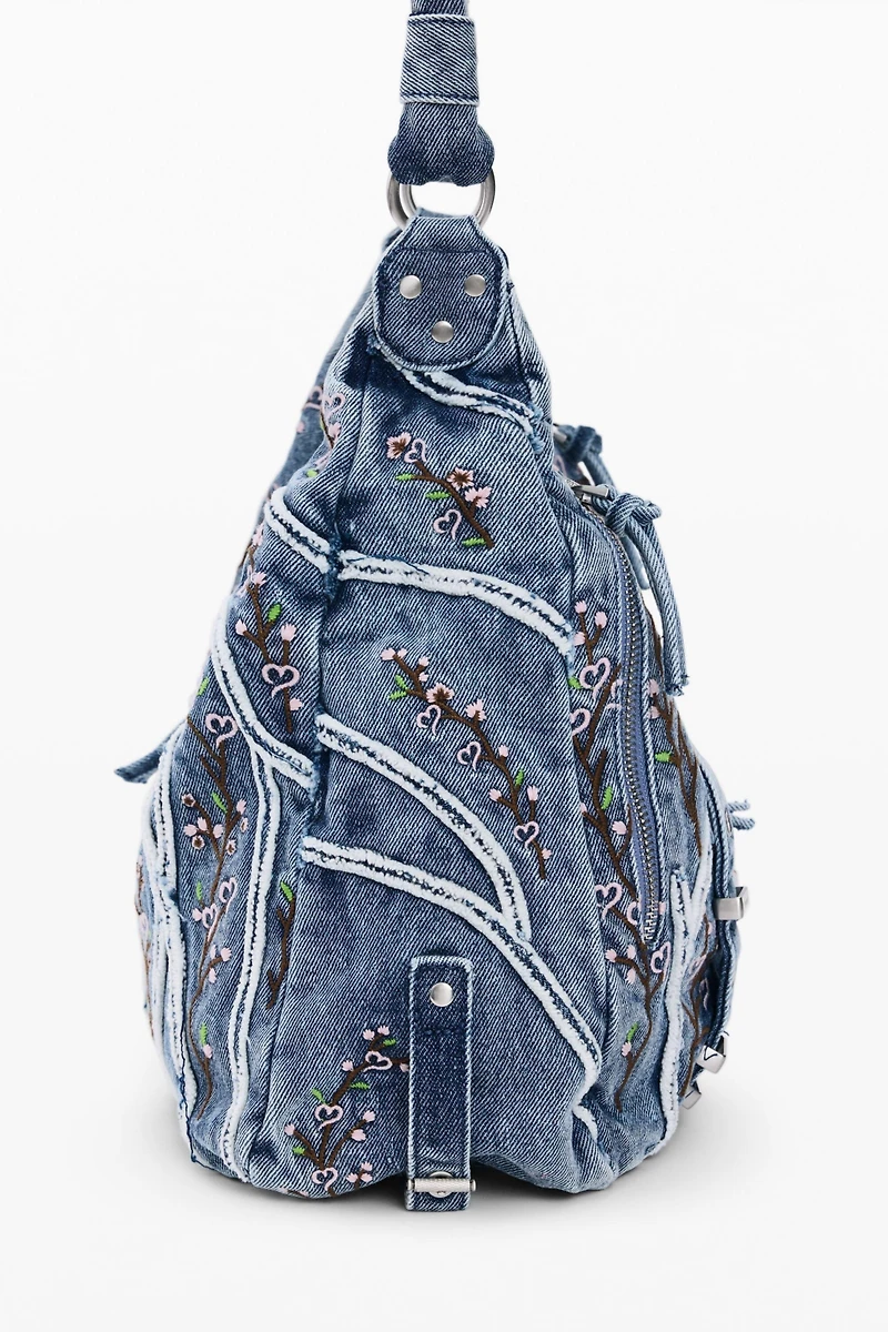 Desigual Women's Denim bag with buckles