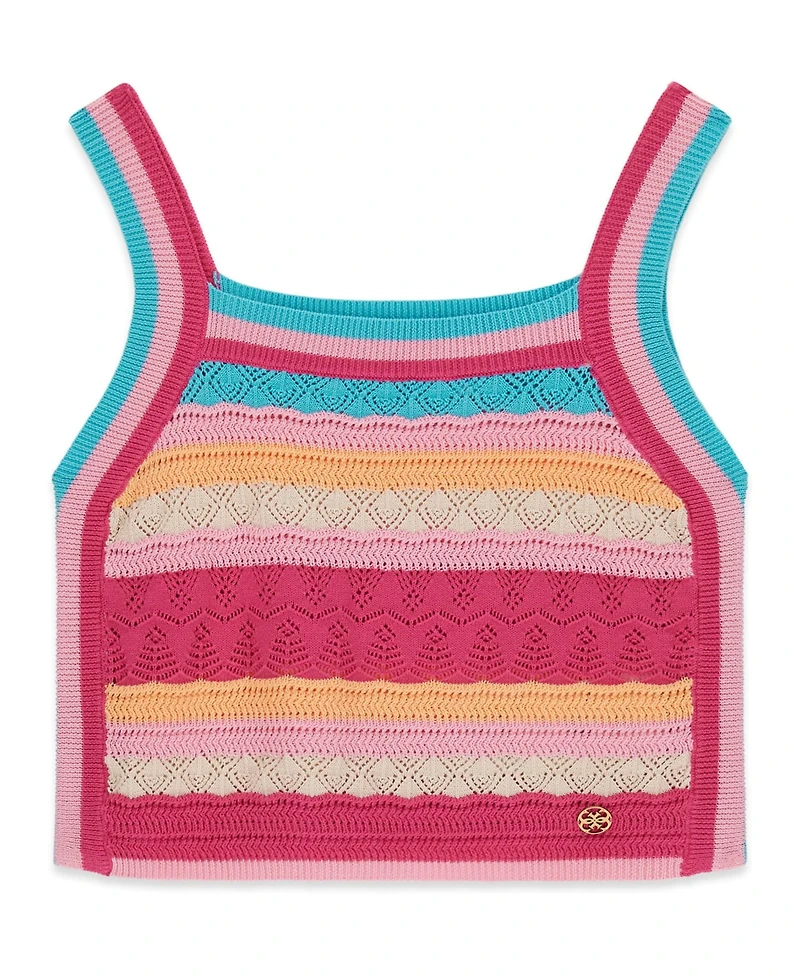 Guess Girls' 7-16 Sleeveless Crochet Top