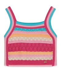 Guess Girls' 7-16 Sleeveless Crochet Top
