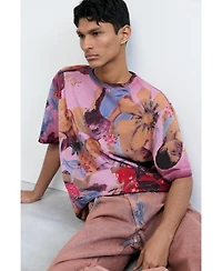 Desigual Men's Floral printed t-shirt